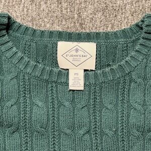 Children's St. john's Bay dark green woven sweater